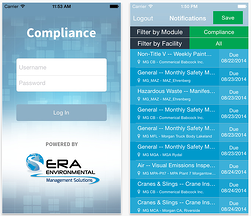 ERA Compliance App Screenshots